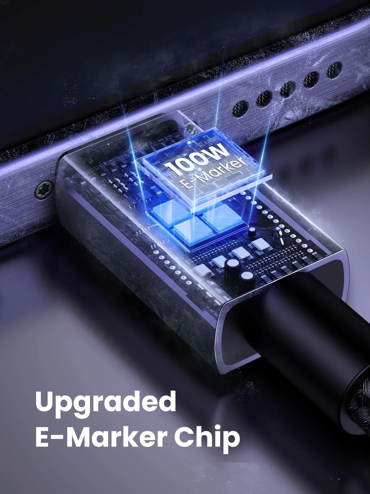 UGREEN 100W USB-C to USB-C Nylon Charger Cable - Image 4
