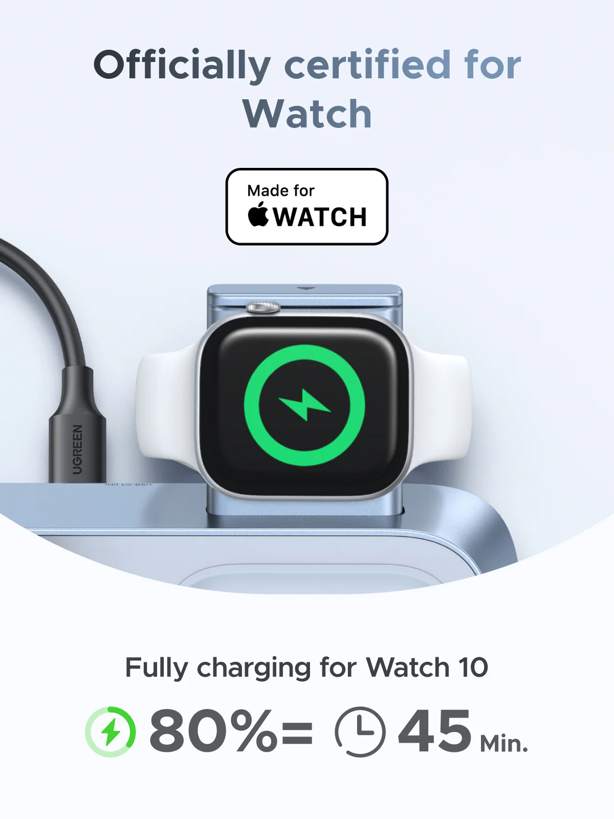 UGREEN MagFlow 3-in-1 Magnectic Wireless Desktop Charger 25W - Image 7