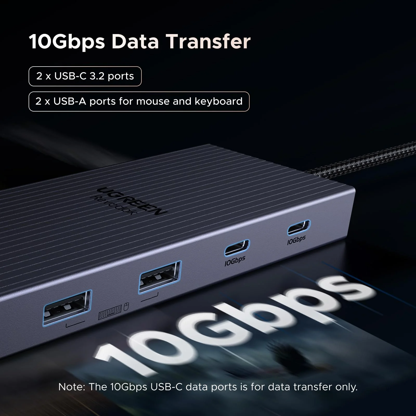 UGREEN Revodok Pro Docking Station (11-Port, Dual 4K@60Hz, 100W) - Image 5