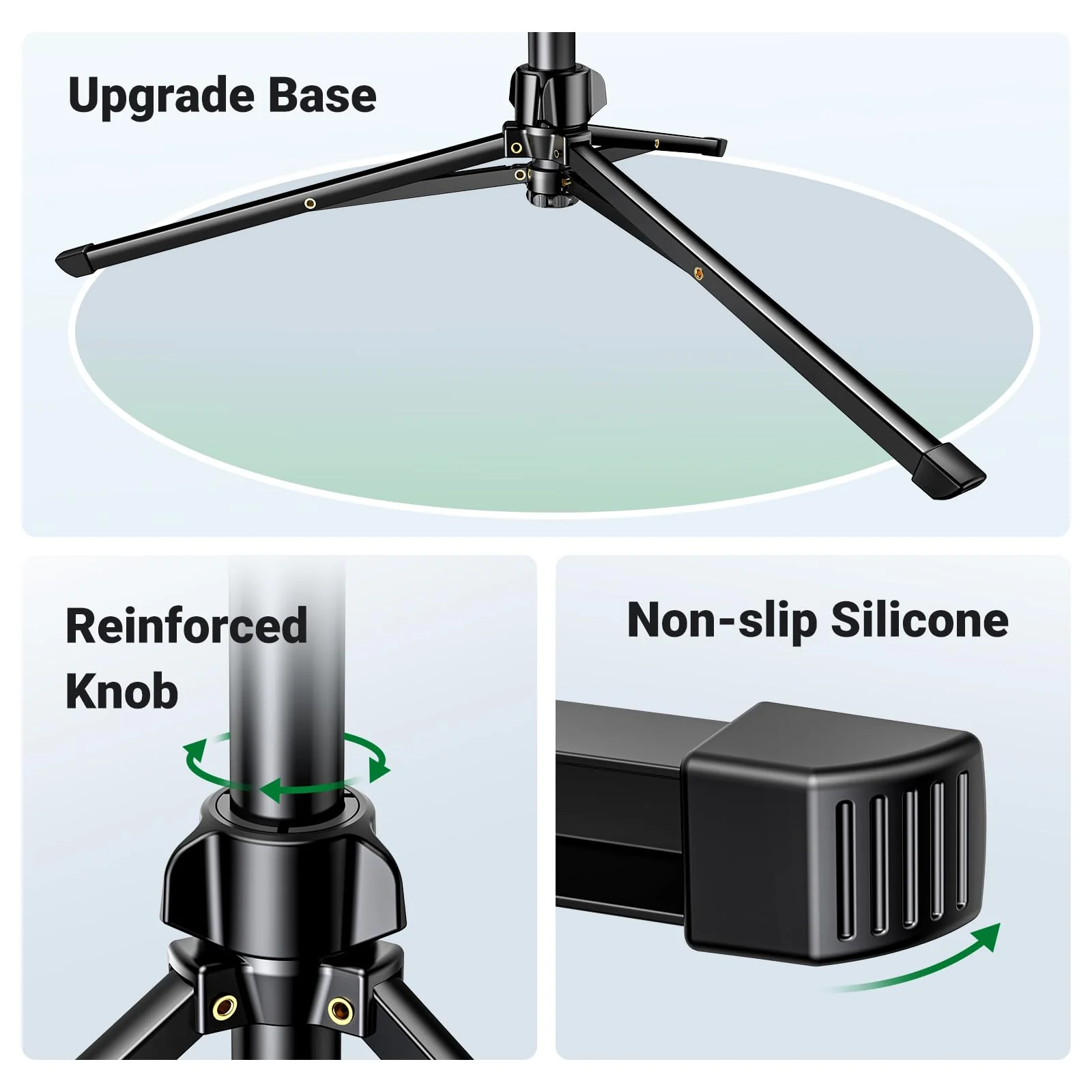 UGREEN 70 inch Aluminum Phone Tripod with Bluetooth Remote - Image 6