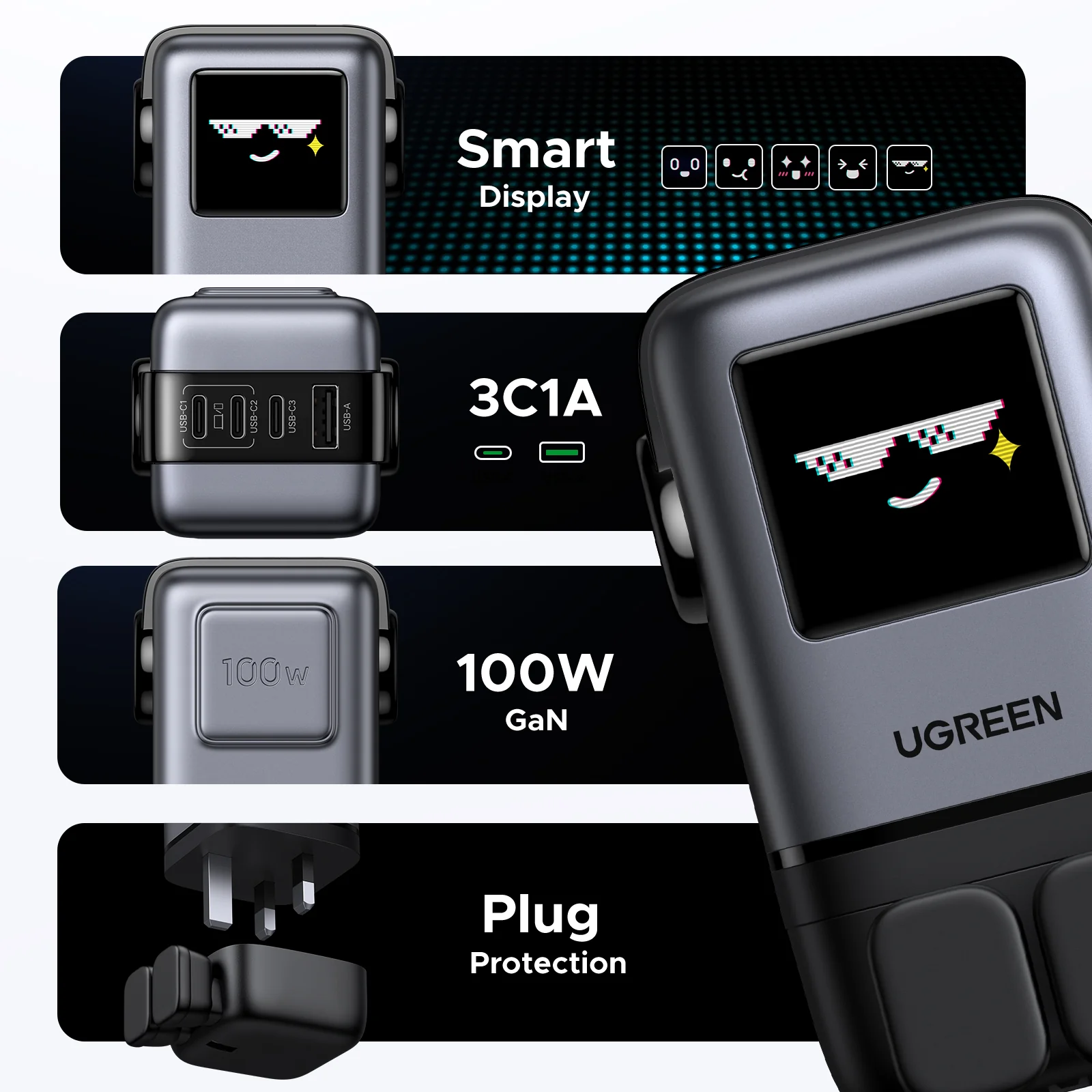 UGREEN Uno 100W 4-Port Charger - Image 5