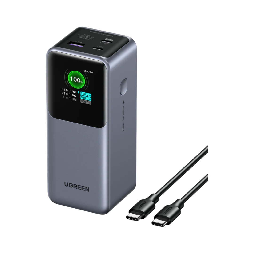 UGREEN Nexode Power Bank 20000mAh 130W with Smart Digital Display
