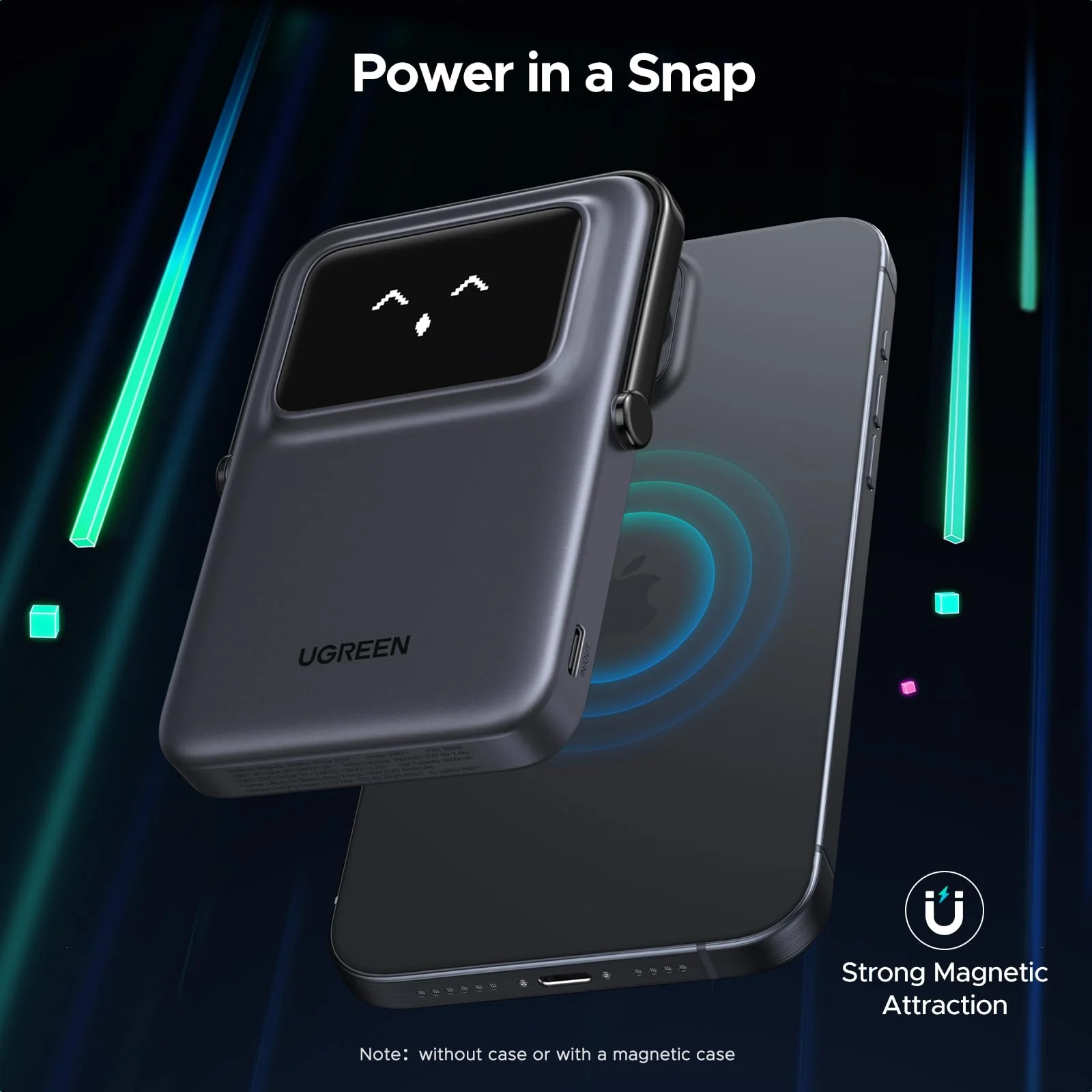 UGREEN Uno Magnetic Wireless Power Bank 5000mAh Qi 7.5W - Image 4